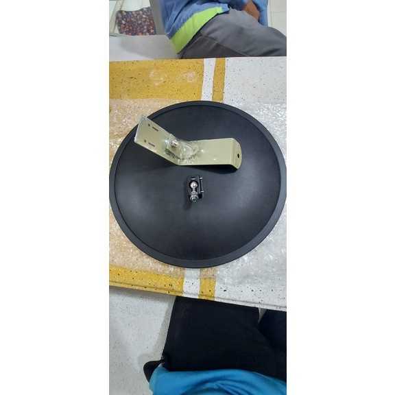 Gương cầu lồi dùng làm phong thủy viền đen size 36cm