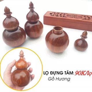 Lọ đựng tăm hồ lô gỗ hương trầm cao cấp