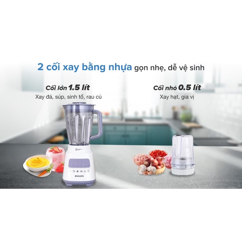 Máy xay sinh tố Philips HR2221/00-Sản phẩm chính hãng bảo hành 24 tháng