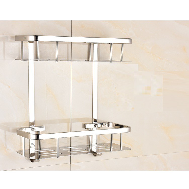 Kệ Inox 304 loại 2 tầng cao cấp mẫu mới 2019