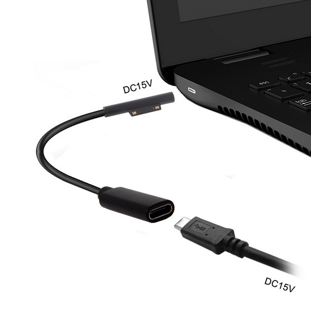 Dây cáp sạc usb loại C DC 15V cho Microsoft Surface Pro 6 5 4 3