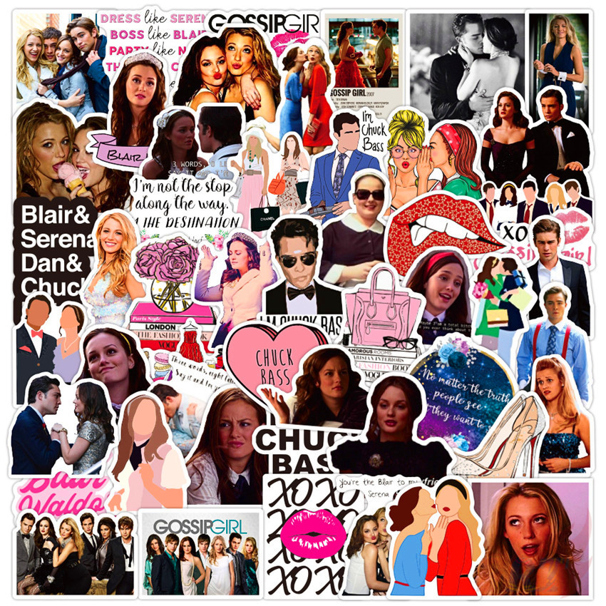 Bộ 50 miếng dán trang trí thời trang dòng 02 Youth Idol TV Shows Serena Blair DIY