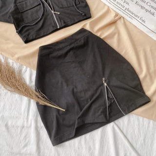 SET CROPTOP NÓN KÈM VÁY