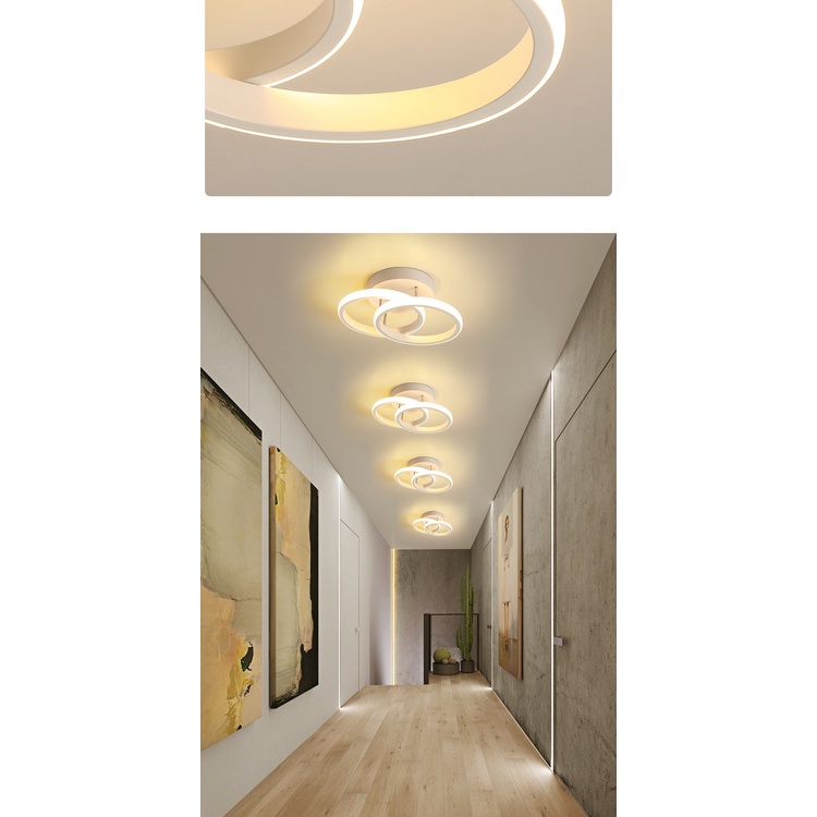 Đèn LED Gắn Trần Nhà Kiểu Dáng Đơn Giản Phong Cách Bắc Âu