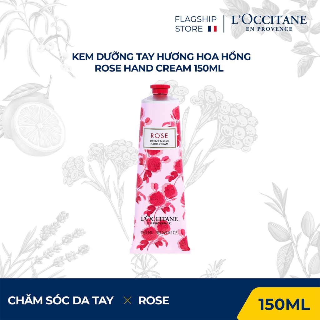 Kem Dưỡng Da Tay Hương Hoa Hồng Rose Hand Cream 150ml L'Occitane