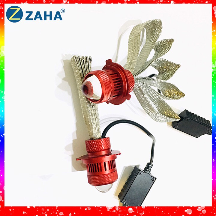 Đèn Pha Led RUBY Zaha Bi Cầu Mini 2 Mầu Đuôi Công Chuyên Ô Tô Xe Máy 2022