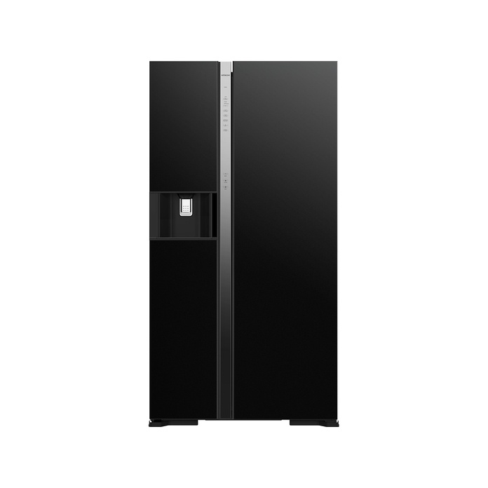 Tủ lạnh Hitachi side by side 2 cửa ,say đá,màu đen 573L R-SX800GPGV0