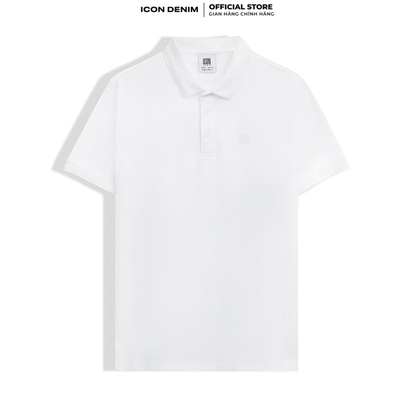 Áo Thun Có Cổ Polo Trơn ICON DENIM 6 Màu Phom Slim-fit Vải Cá Sấu In Logo Nổi 3D Co Giãn Tốt, Thoáng Mát | BigBuy360 - bigbuy360.vn