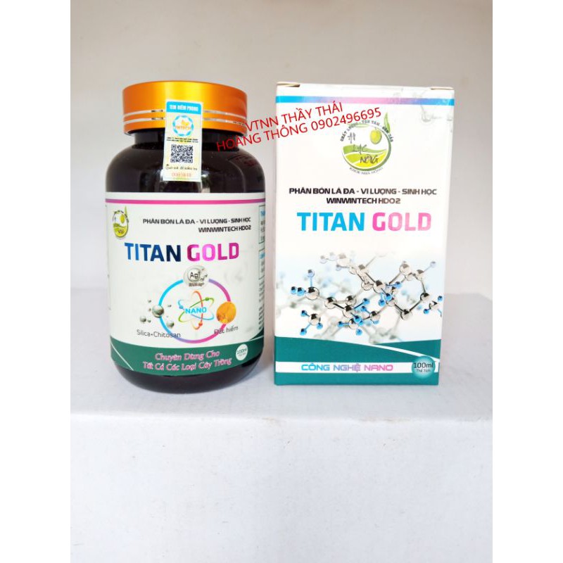 Goldtech G05 thay thế bằng titan gold phân bón lá đa-vi lượng-sinh học chuyên dùng cây trồng