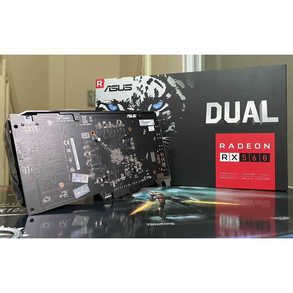 Graphic Card - Card đồ hoạ - VGA Asus RX560 RX 560 Dual 4G 2 Fan new box - bảo hành 3 năm - rẻ vô địch