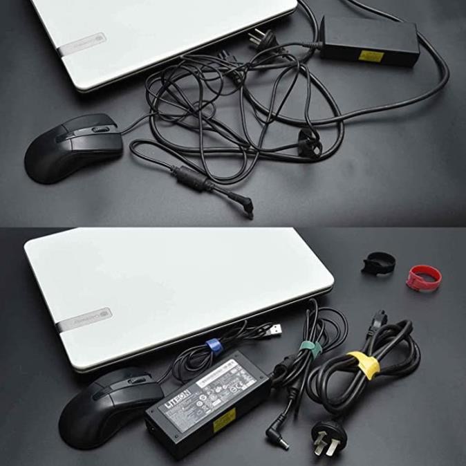 Combo 10 Băng Gai Nhiều Màu Dính 2 Mặt Cuốn Và Bó Dây Sạc, Dây Cáp, Dây Tai Nghe, Tiện Dụng, Làm Gọn Dây - TakyHome 5678