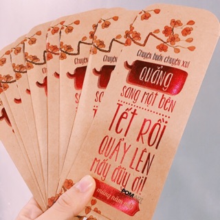 Bao Lì Xì Kraft vui nhộn độc đáo thiết kế độc quyền PomArt