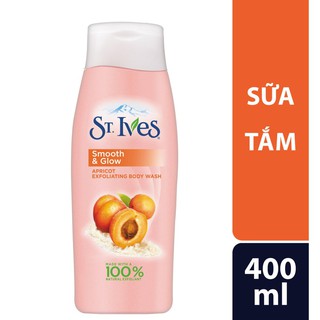  Sữa tắm mịn da hương mơ st ives 400ml 