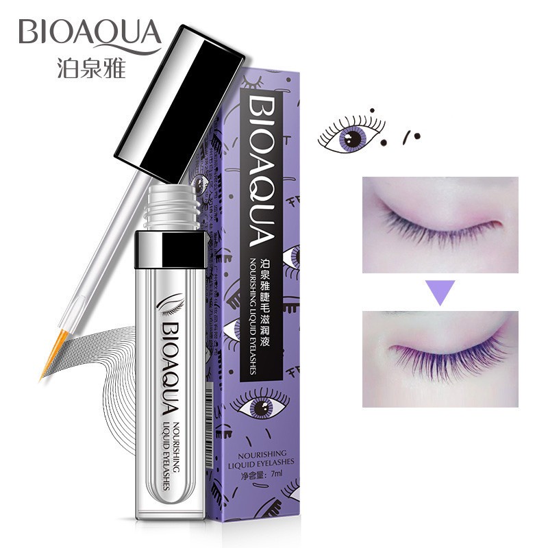 Serum mascara dưỡng mi dài và dày Bioaqua Nourishing Liquid Eyelash 7ml hàng nội địa Trung