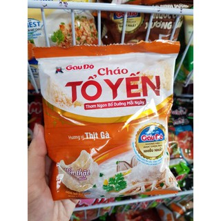 combo 10 gói cháo tổ yến gấu đỏ thịt băm / gà