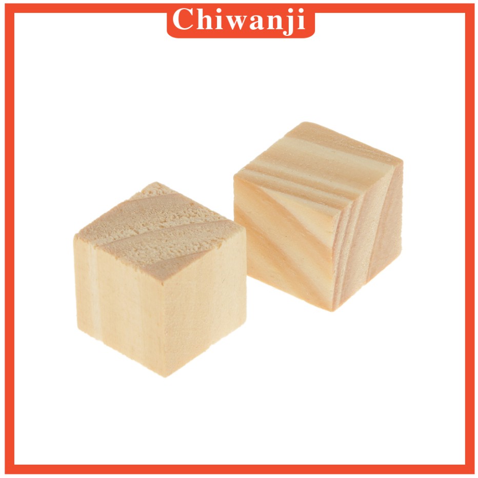 [Chiwanji] 50 Viên Gạch Gỗ Vuông 20 * 20mm