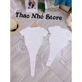 áo bodysuit thắt dây eo siêu hót(hình thật)