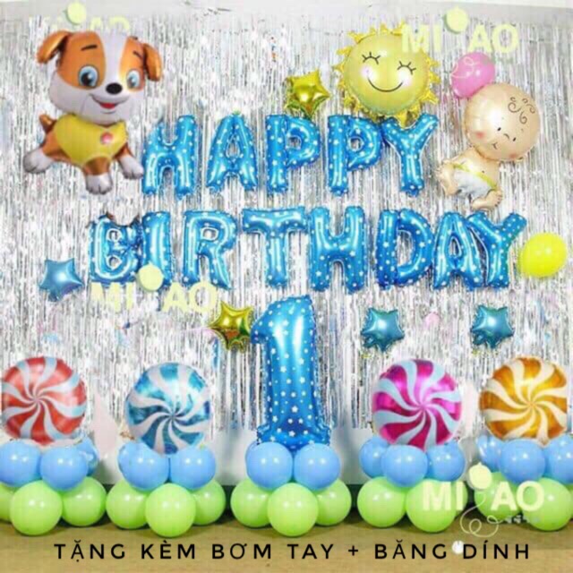 Set trang trí sinh nhật cho bé