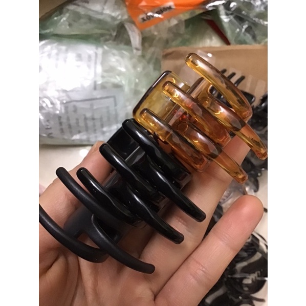 Kẹp tóc càng cua 3 răng, 5 răng màu đen và nâu bền đẹp