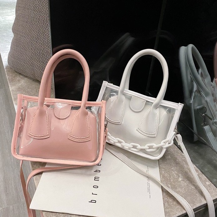 HOT TREND TÚI ĐEO! TÚI XÁCH NỮ TRONG SUỐT ĐEO CHÉO SANG CHẢNH MÙA HÈ MẪU MỚI NN107634