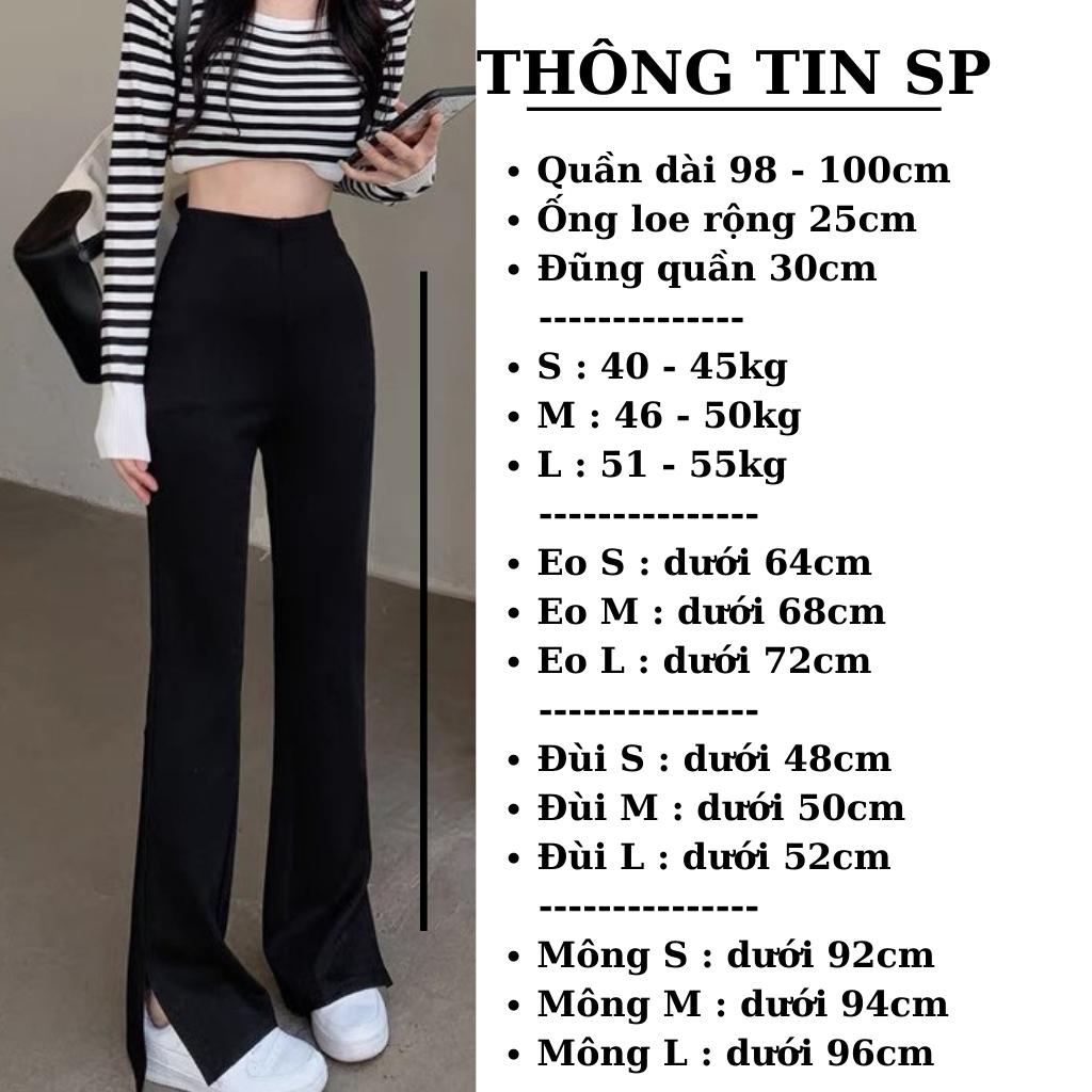 Quân Tấy Ống Loe Xẻ Cạnh Siêu Hot