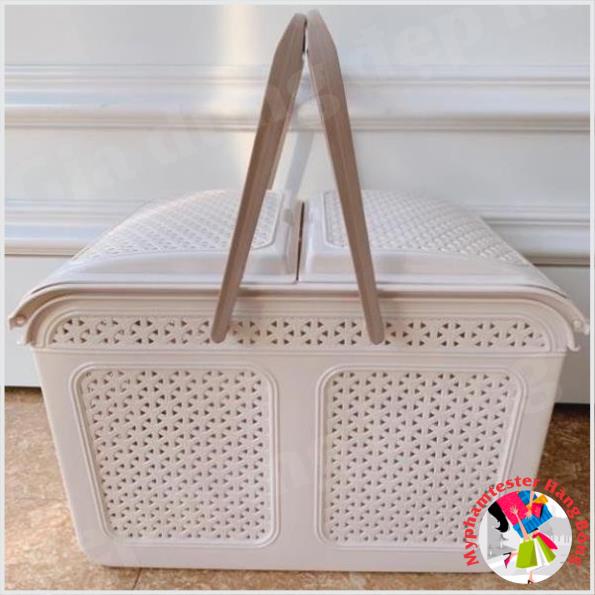 Giỏ đựng đồ sơ sinh cho mẹ và bé, tặng kèm 1 rổ Hàn Quốc nhỏ có nắp