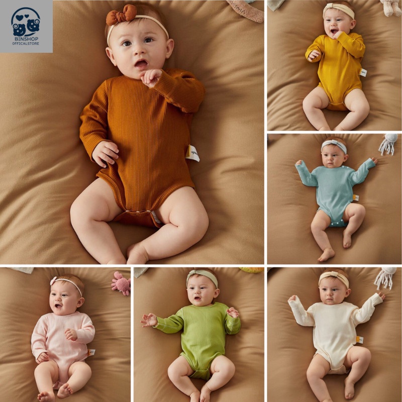 Body chip liền thân dài tay Tăm lạnh cho bé, bodysuit body đùi cho bé trai bé gái mẫu quần áo sơ sinh 0-12M