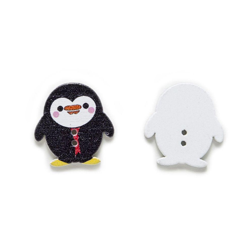 YIYU Nút Áo Hình Chim Cánh Cụt Dễ Thương