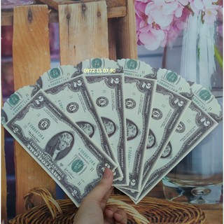 Bao Lì Xì Đô La may mắn - 13k/ Set 6 cái