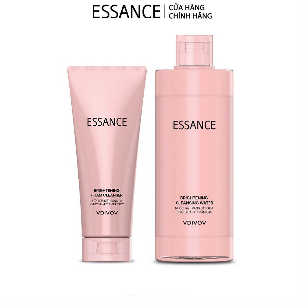 Combo sáng da Sữa rửa mặt và Nước tẩy trang Essance Brightening | BigBuy360 - bigbuy360.vn