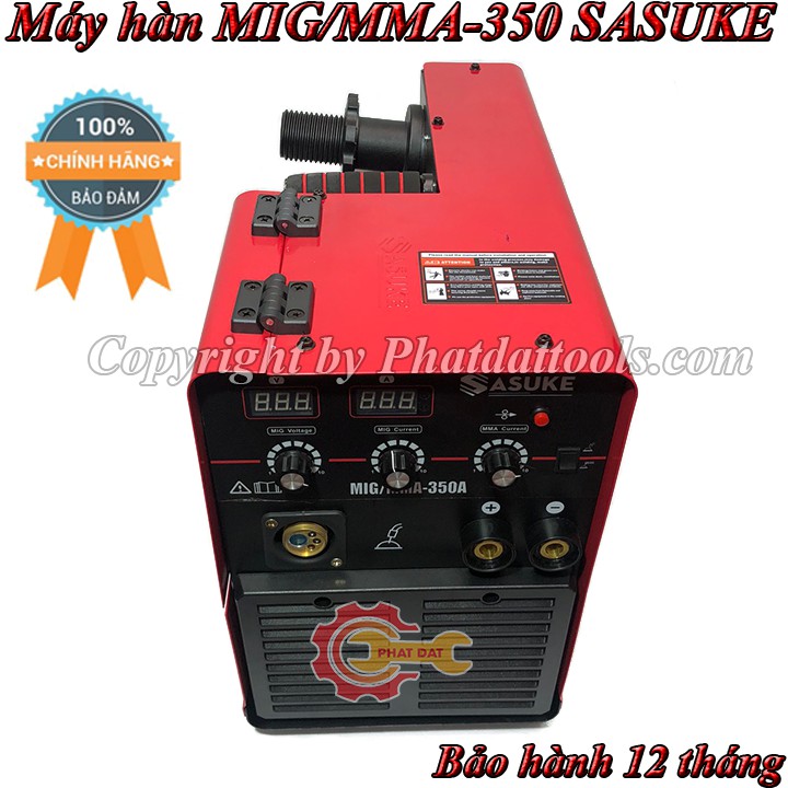 Máy hàn MIG-MMA350A SASUKE-Máy hàn MIG cỡ lớn-Tặng mặt nạ hàn điện tử SASUKE ED4400-Công nghệ Nhật Bản-Đầy đủ phụ kiện
