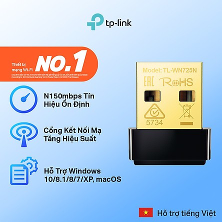 USB nhận WiFi TP-Link 150Mbps TL-WN725N Nano