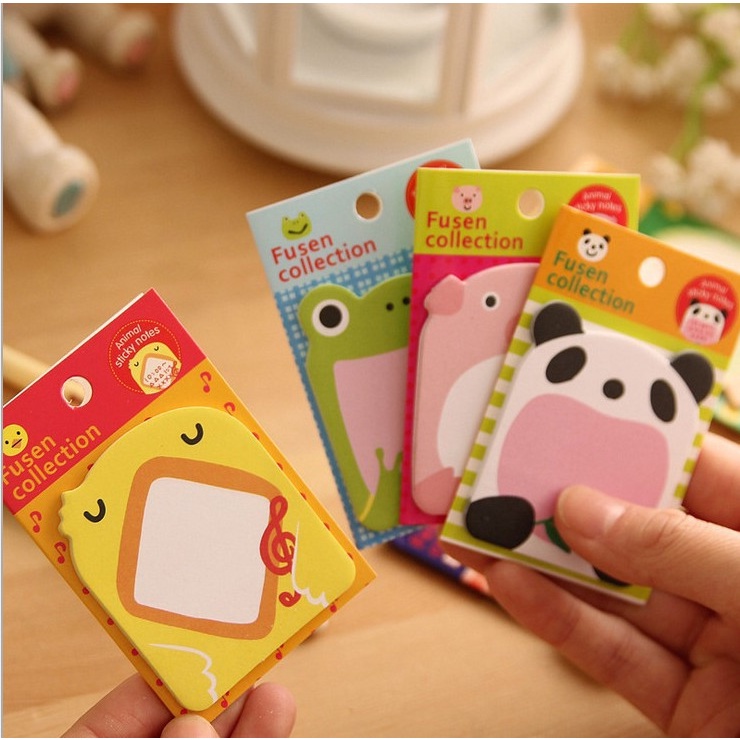 Note ghi chú mini hình động vật cute, note thú giá rẻ bất ngờ.