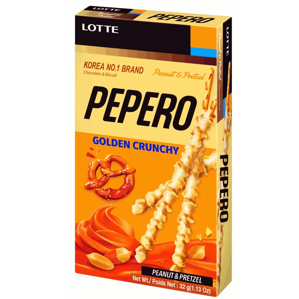 [6 Vị] Bánh Que Phủ Socola Lotte Pepero Hộp 47gr - Hàn Quốc