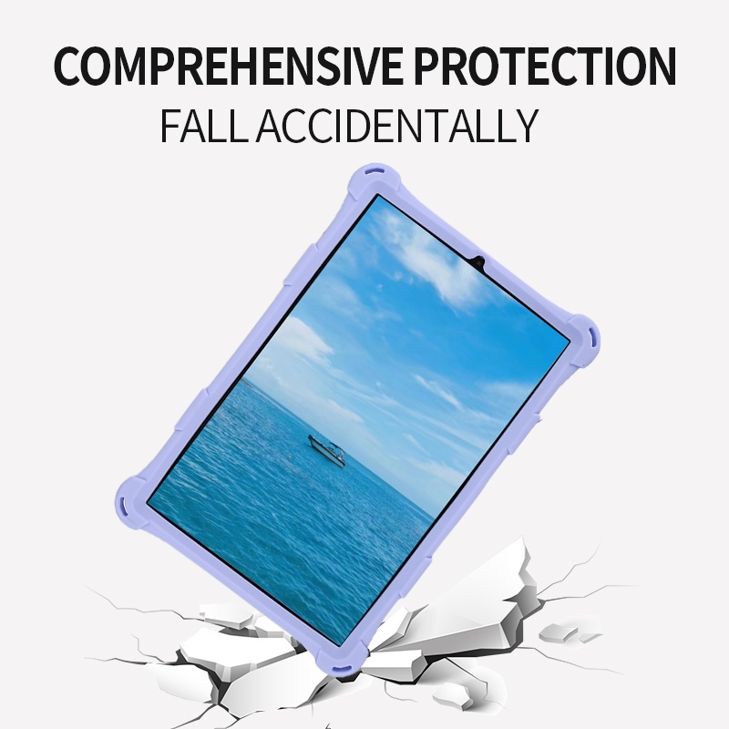 Ốp Máy Tính Bảng Silicon Có Dây Đeo Cho Samsung Galaxy Tab S8 X700 X706 Tab S7 T870 T875 T876B S6 10.5inch S6 Lite P610 P615 +