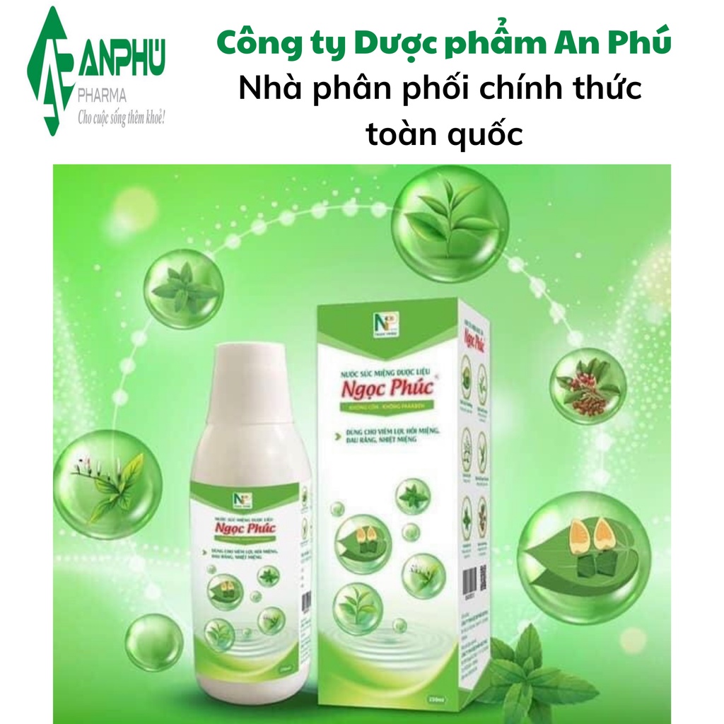 Nước Súc Miệng Dược Liệu dùng cho Viêm Lợi, Hôi Miệng, Đau Răng, Nhiệt Miệng Ngọc Phúc