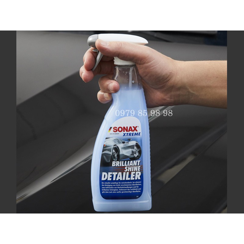 Chai xịt phủ NANO làm bóng nhanh cho sơn xe ô tô, xe máy - SONAX 287400 và 288200