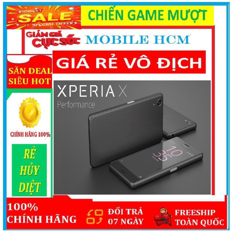 điện thoại sony xperia x performance bộ nhớ 32gb ram 3gb, chip snap 820, chơi game mượt