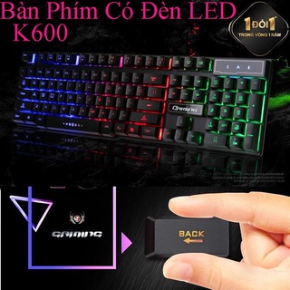Bàn phím Gameming, BÀN PHÍM MÁY TÍNH CÓ ĐÈN K600 đẳng cấp, mượt mà mọi thể loại, phát sáng đẹp mắt