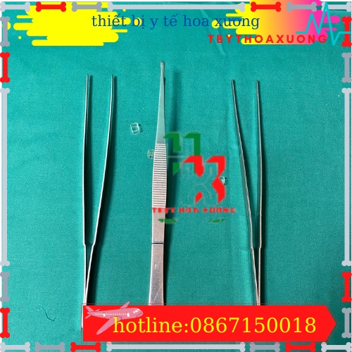 Nỉa Thẳng Y Tế Không Mấu 25 cm -Nhíp yY Tế Dùng Trong Phẩu Thuật Và Hộp Sơ Cứu Y Tế