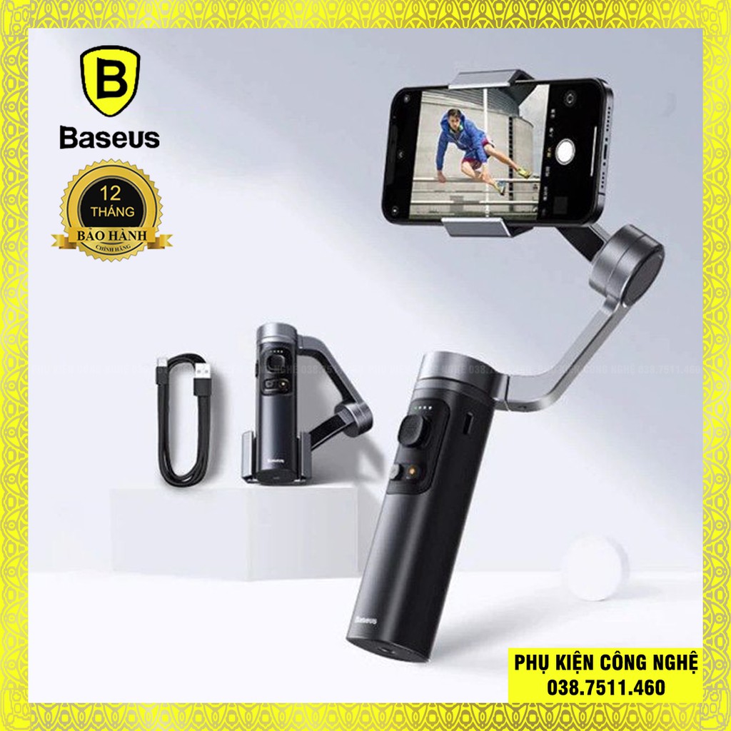 Gậy gimbal chống rung xếp gọn Baseus Control Smartphone Handheld Folding Gimbal Stabilizer