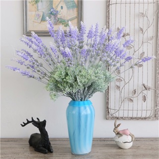 Hoa lụa-Cụm hoa Lavender 50cm cực đẹp