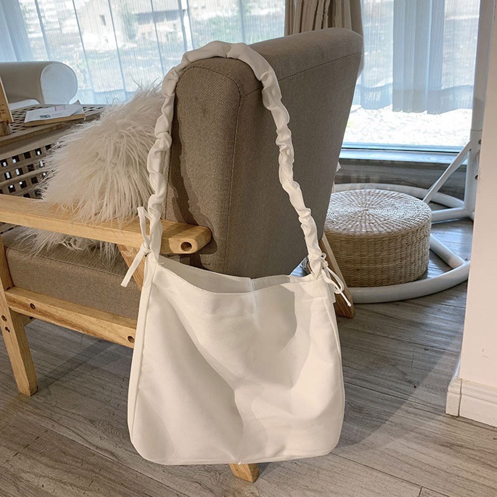 Túi vải canvas dây rút phong cách Ulzzang có khóa kéo túi phụ TUCANVAS TCV48