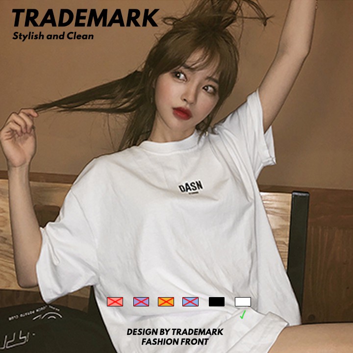 Áo Thun nam nữ Tay Lỡ Đen Trắng DANS, áo phông unisex phong cách streetwear