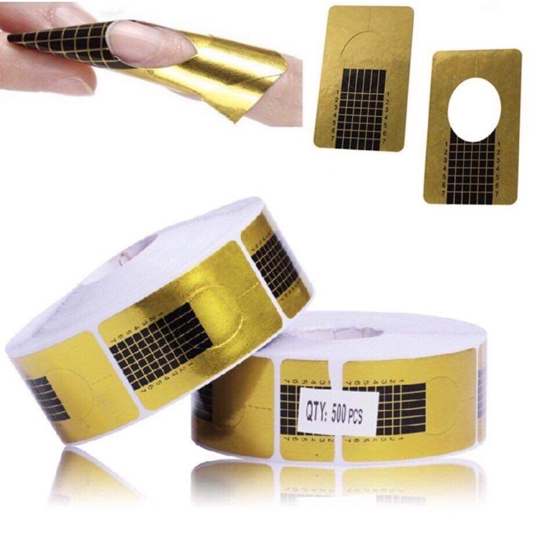 Form giấy nối móng tay - chân , form giấy làm nail nghệ thuật