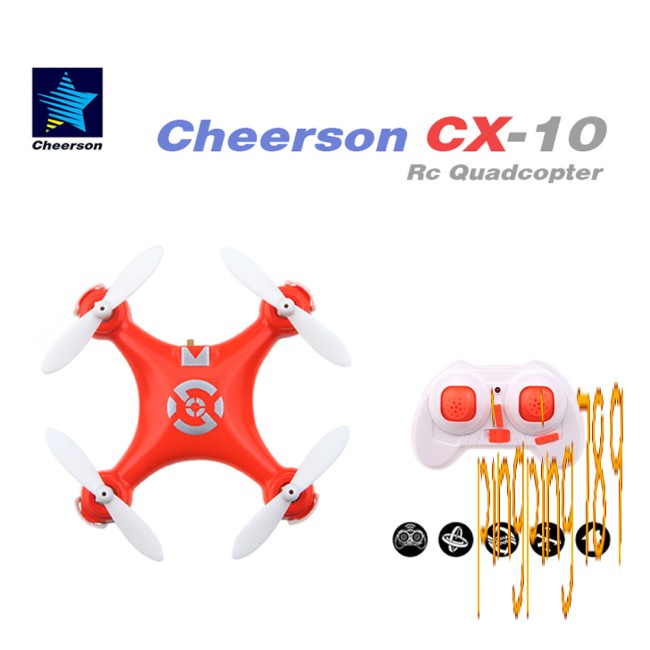 CHEERSON AXIS RC Máy Bay Quadcopter Cheerson Cx-10 Cx10 Mini 2.4g 4ch 6 Axis Led