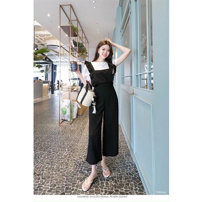 [ Miễn Phí Ship 2022 ] Set yếm da cá vải thun quần yếm dài ống xuông, set yếm hai món kèm ảnh thật