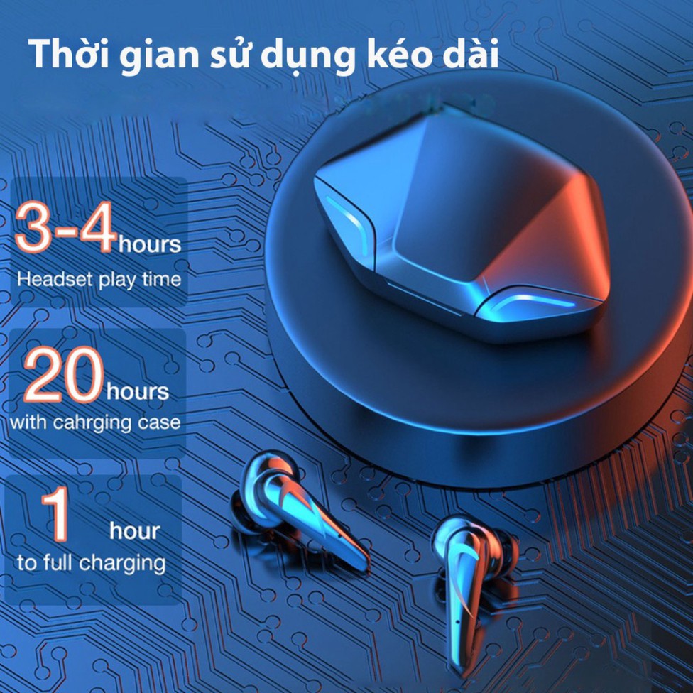 Tai nghe không dây Gaming Apro366 5.0 TWS, Bass mạnh mẽ, Phù Hợp với Chơi Game Nghe Nhạc xem phim  Tập thể thao ONESTORE