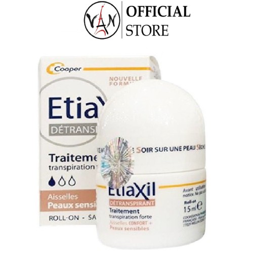 [Combo Etiaxil ] Lăn khử mùi dành cho da siêu nhạy cảm 15ml và lăn khử mùi hằng ngày 50ml