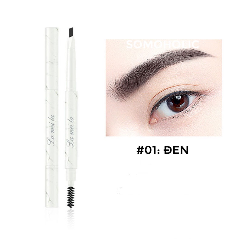 Chì kẻ mày hai đầu nội địa trung vân đá  lâu trôi Lameila Somoholic CKM1 | BigBuy360 - bigbuy360.vn